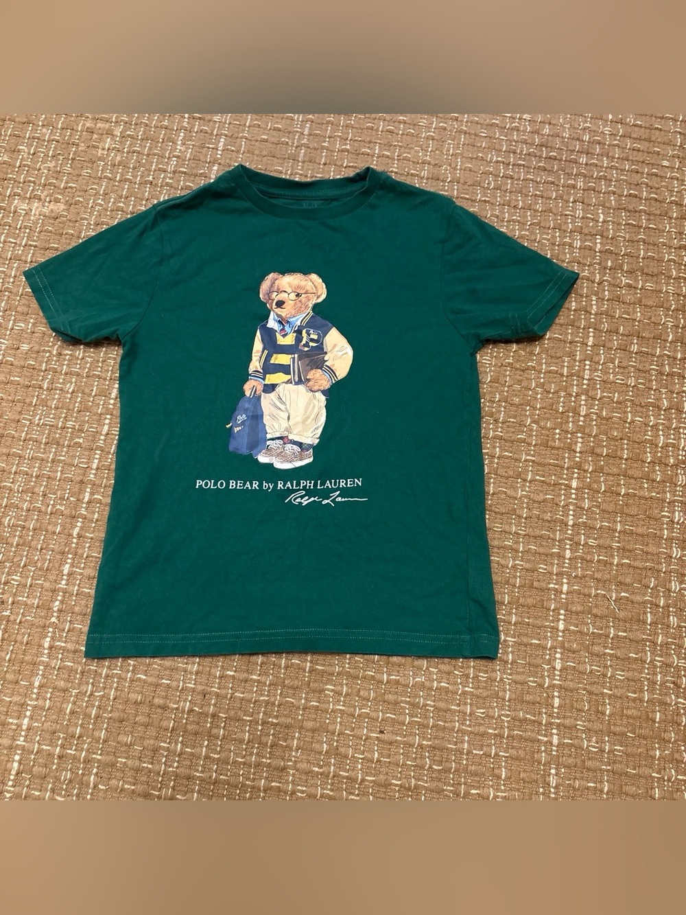 Polo by Ralph Lauren Teal Polo Bear Graphic Tee